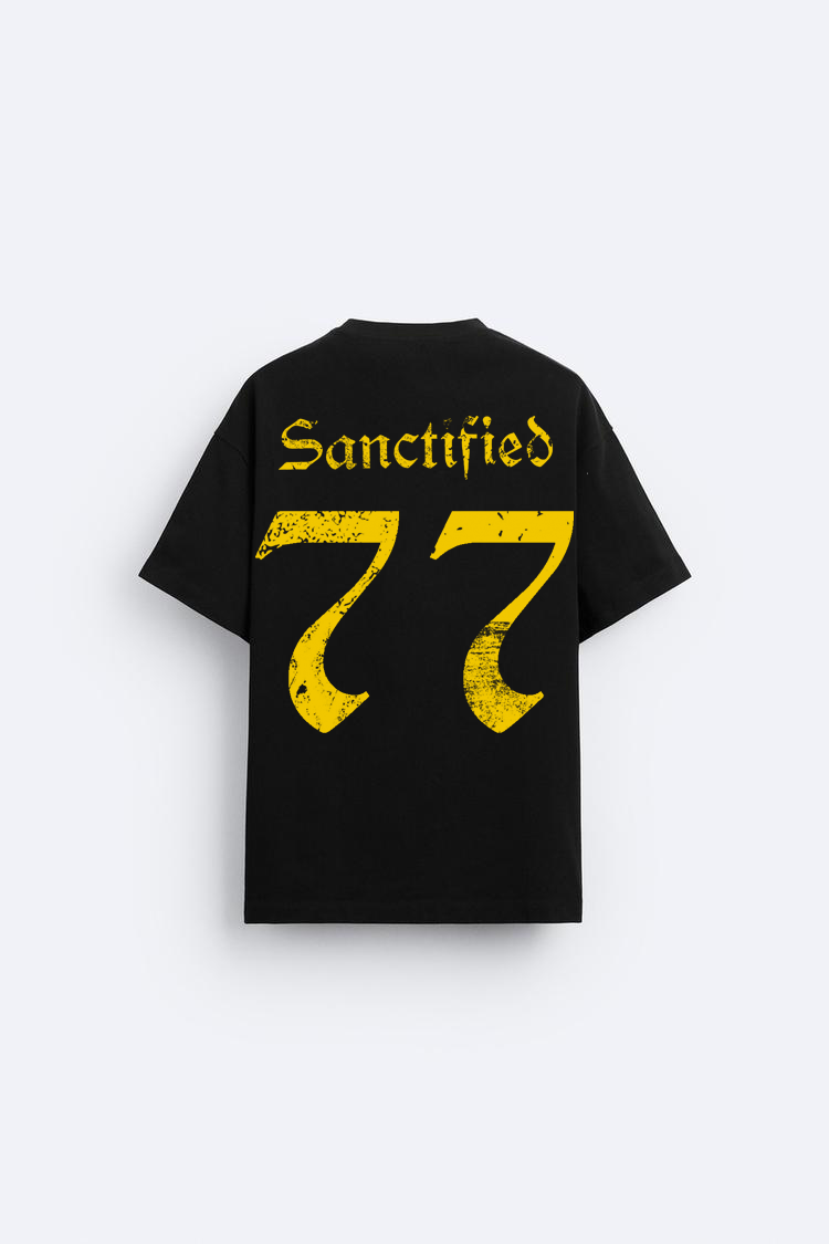 SANCTIFIED 77 YELLOW TEE