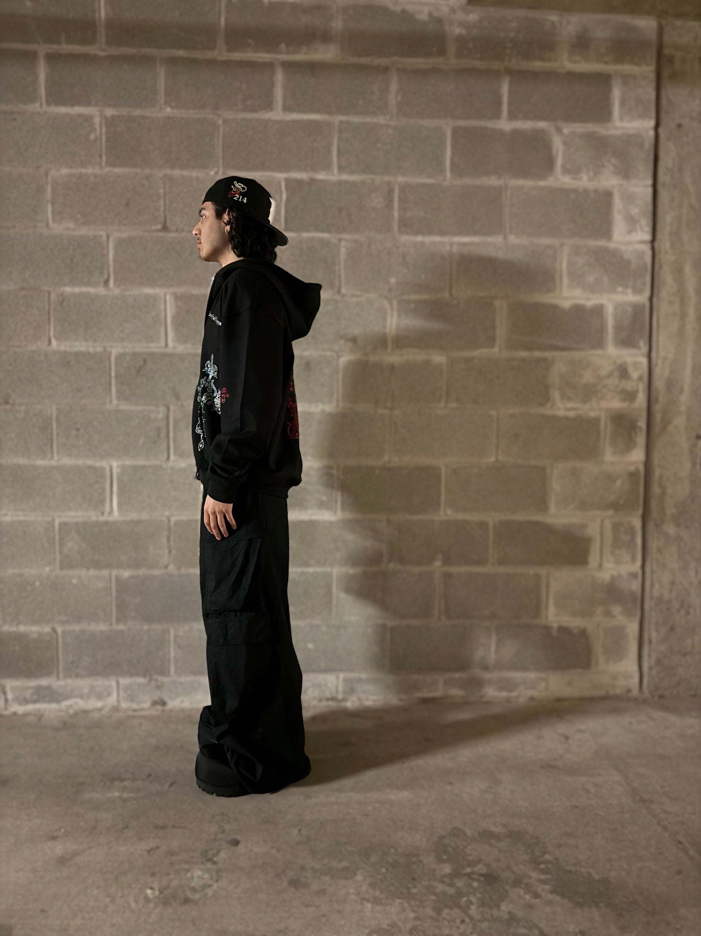 "Sanctified Regime" Rhinestone Hoodie