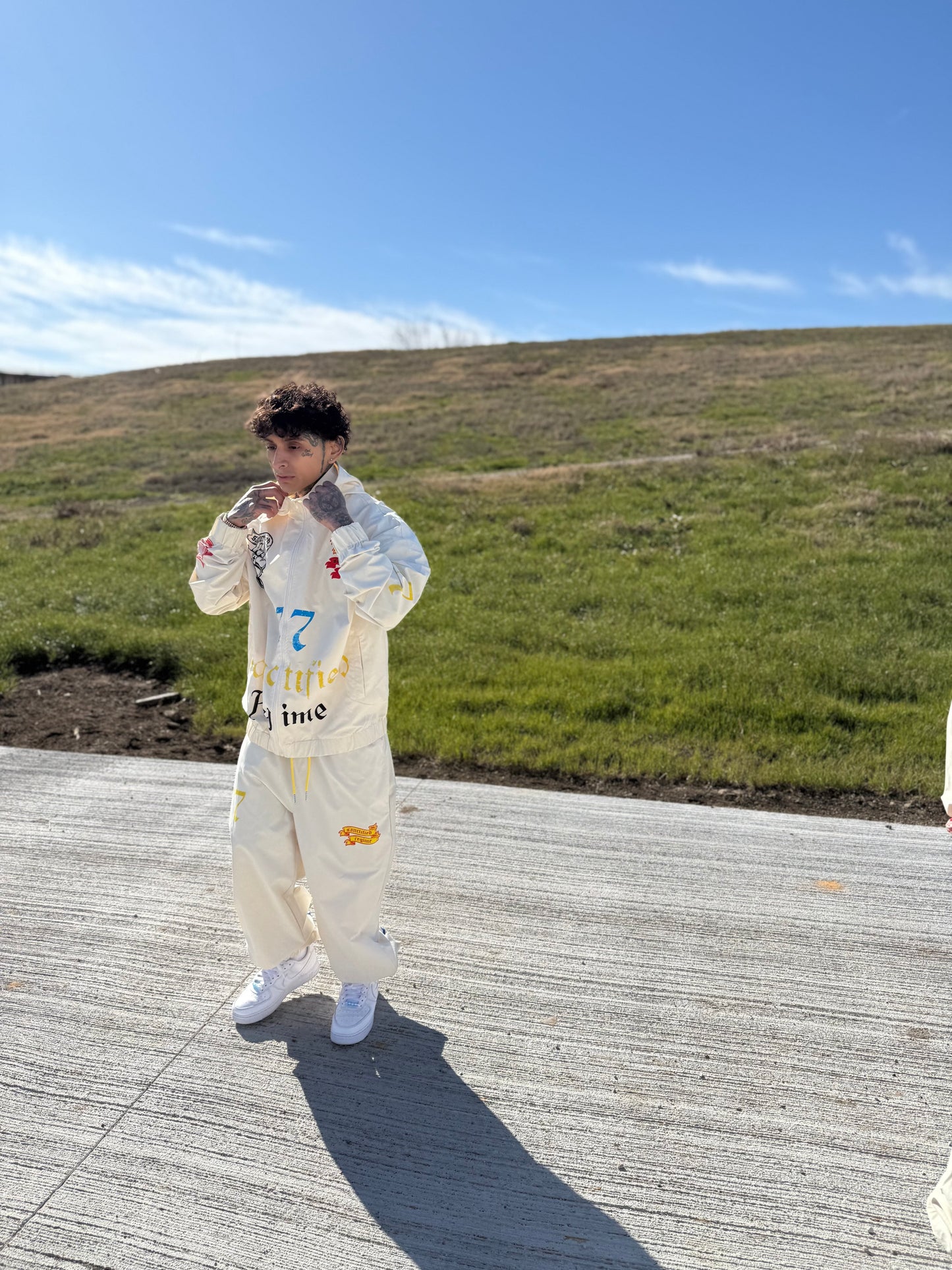Sanctified Off White Track Suit