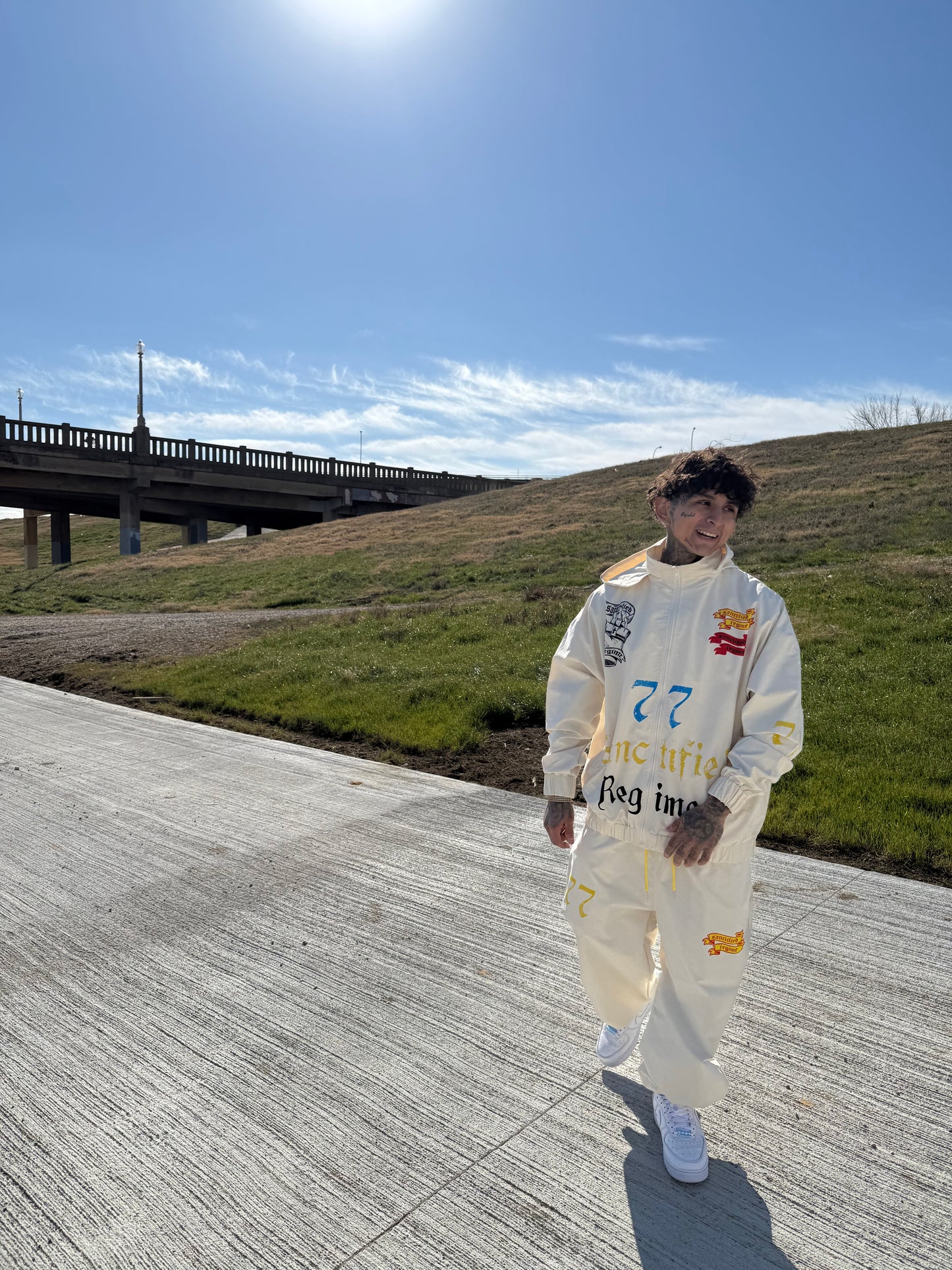 Sanctified Off White Track Suit