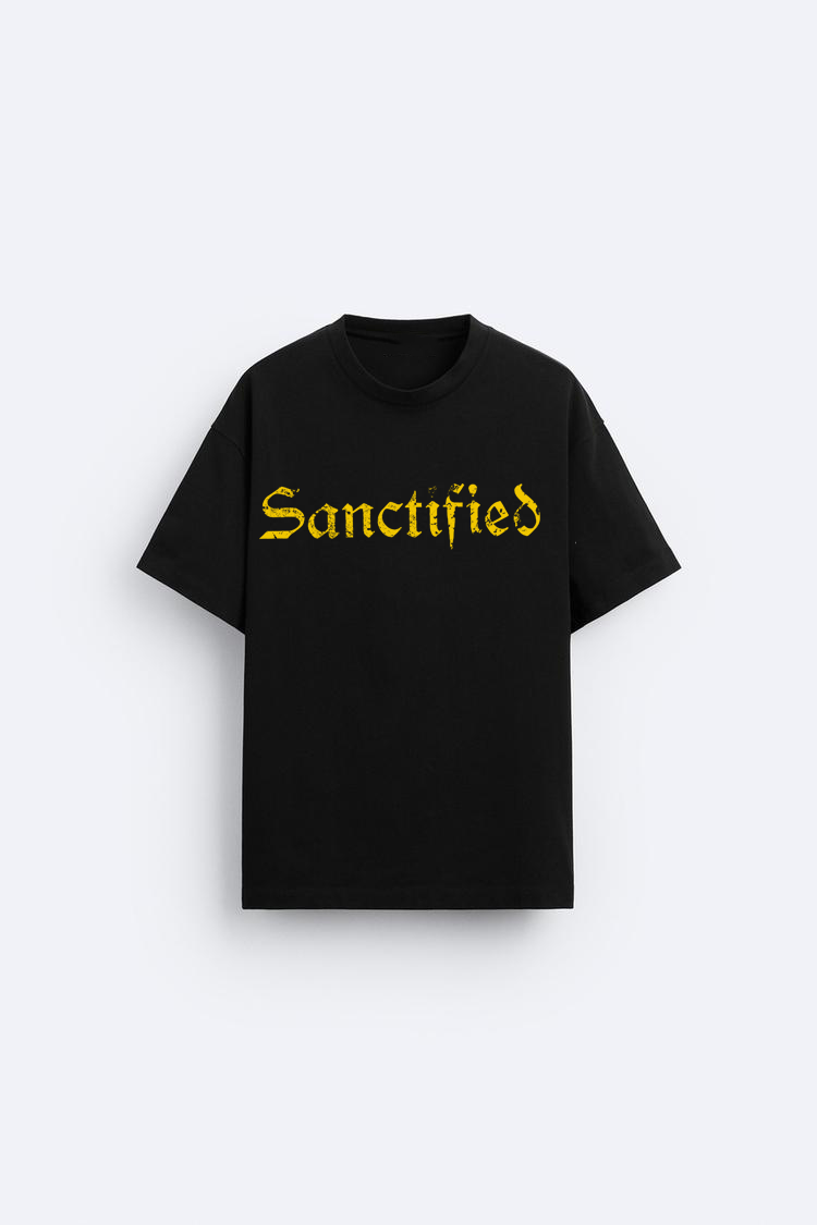 SANCTIFIED 77 YELLOW TEE