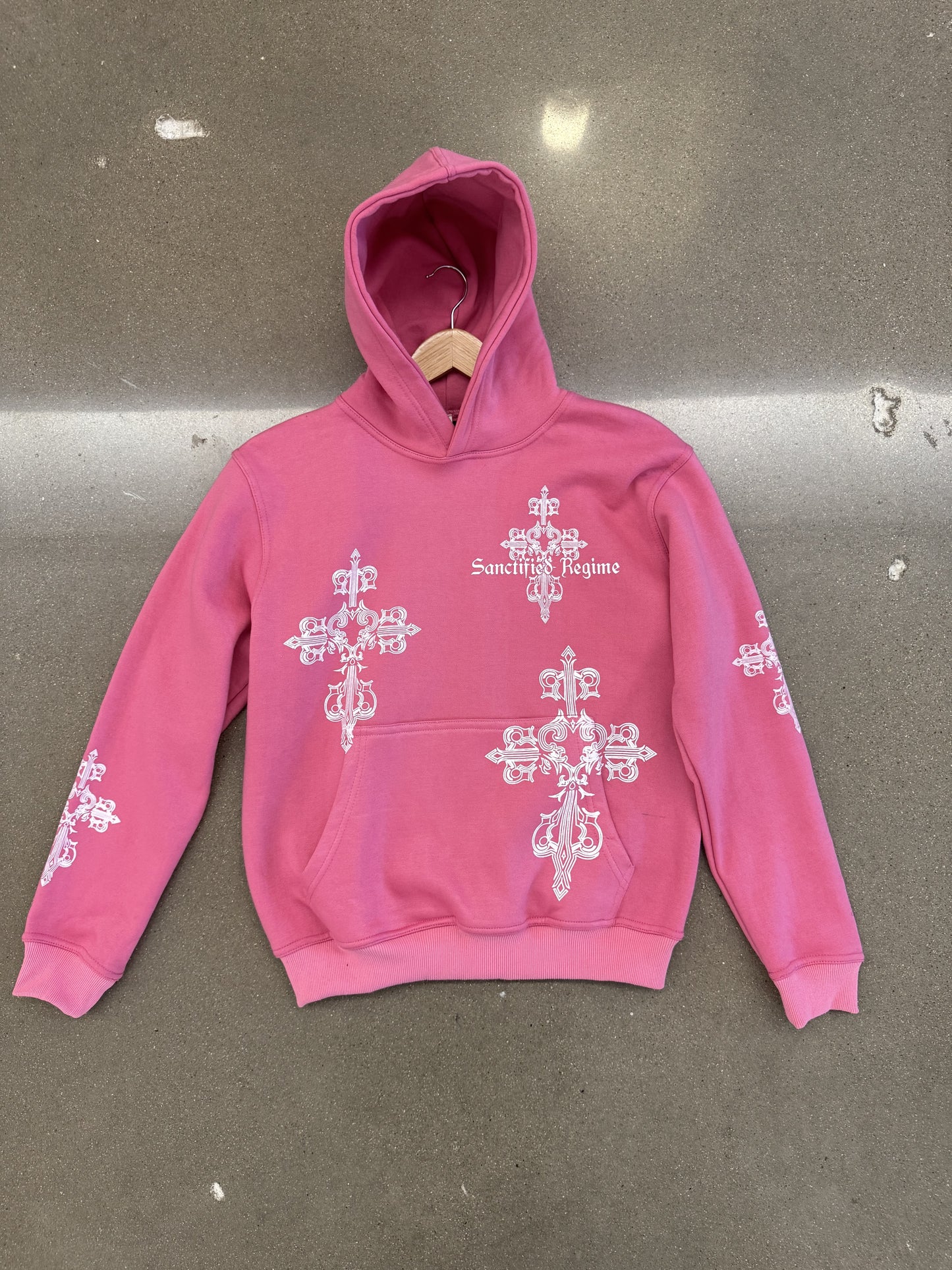Pink AOP Sanctified Regime Hoodie