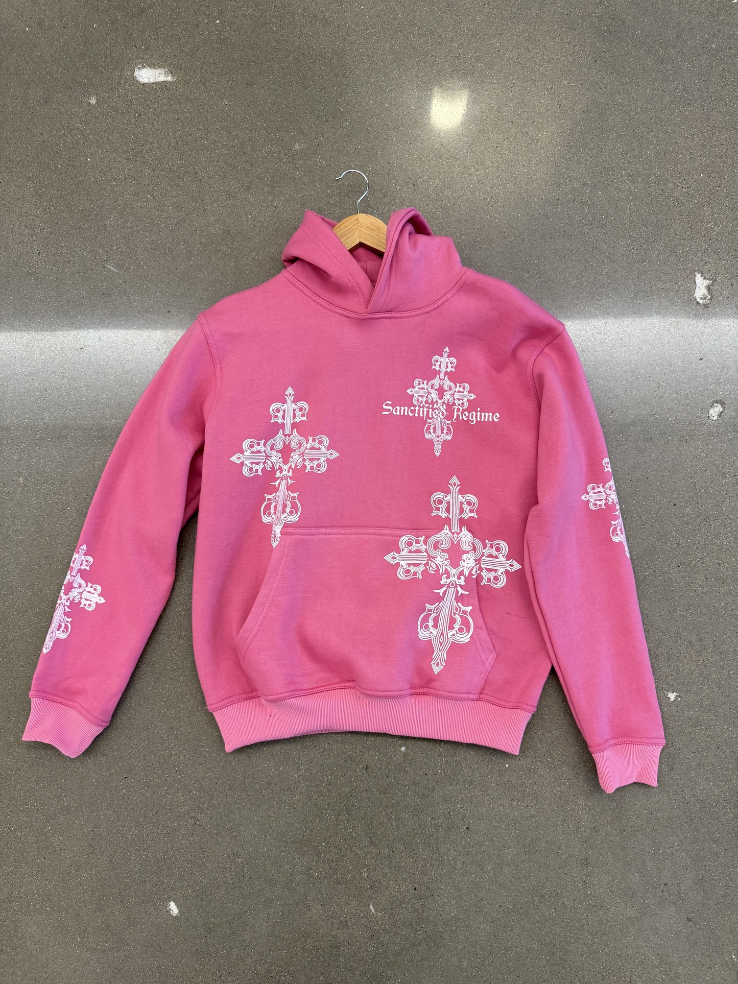 Pink AOP Sanctified Regime Hoodie