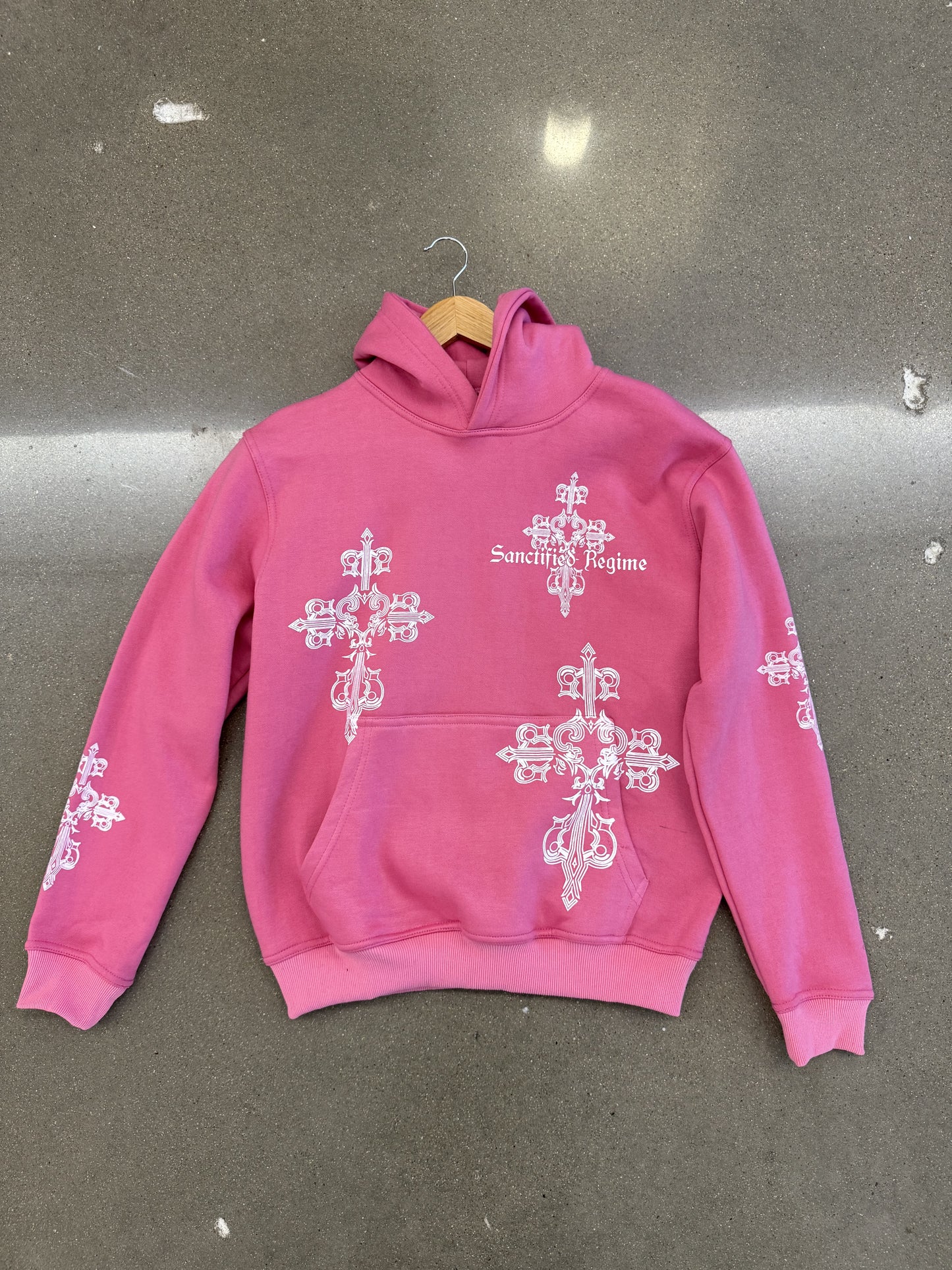 Pink AOP Sanctified Regime Hoodie