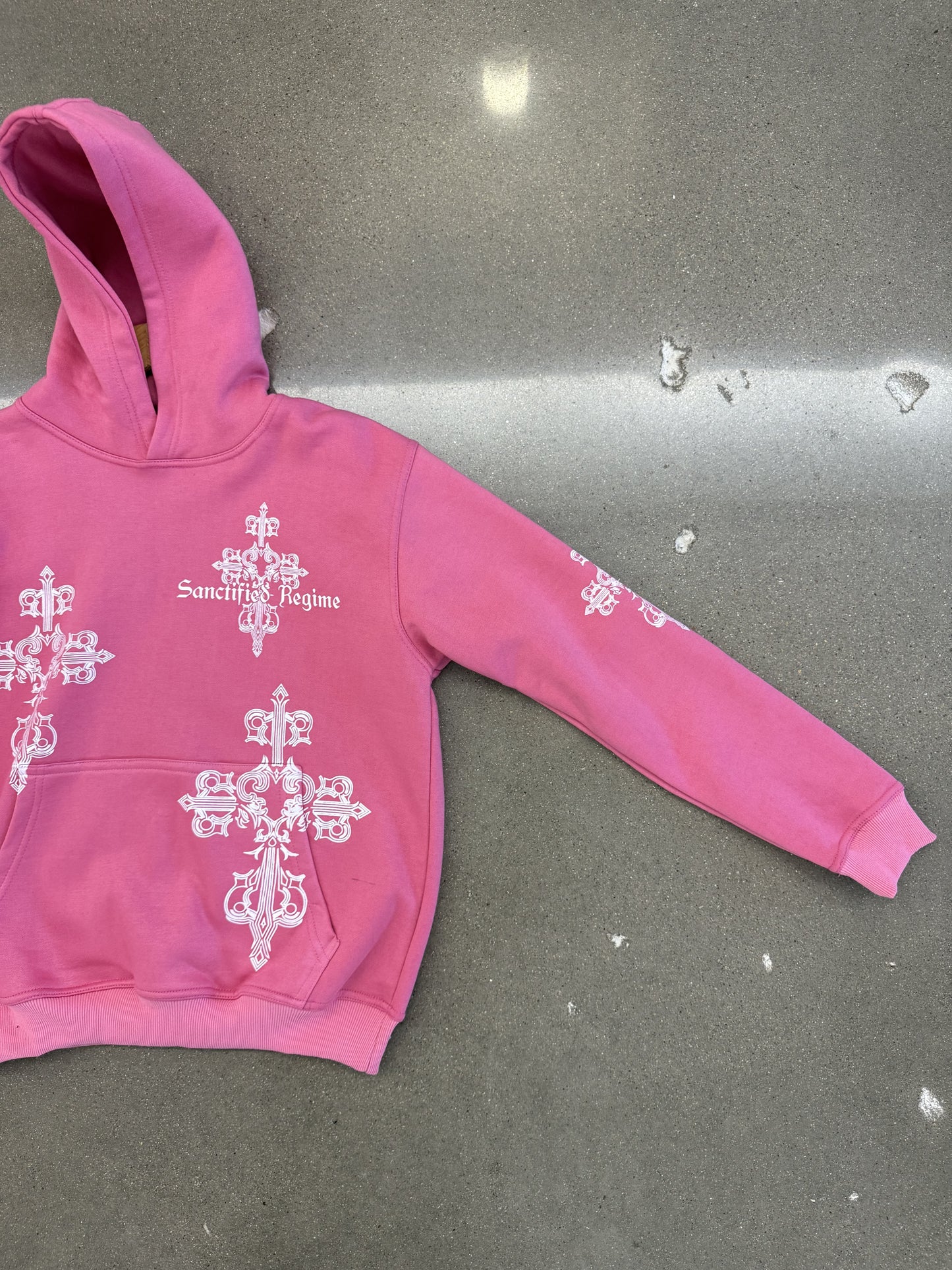 Pink AOP Sanctified Regime Hoodie