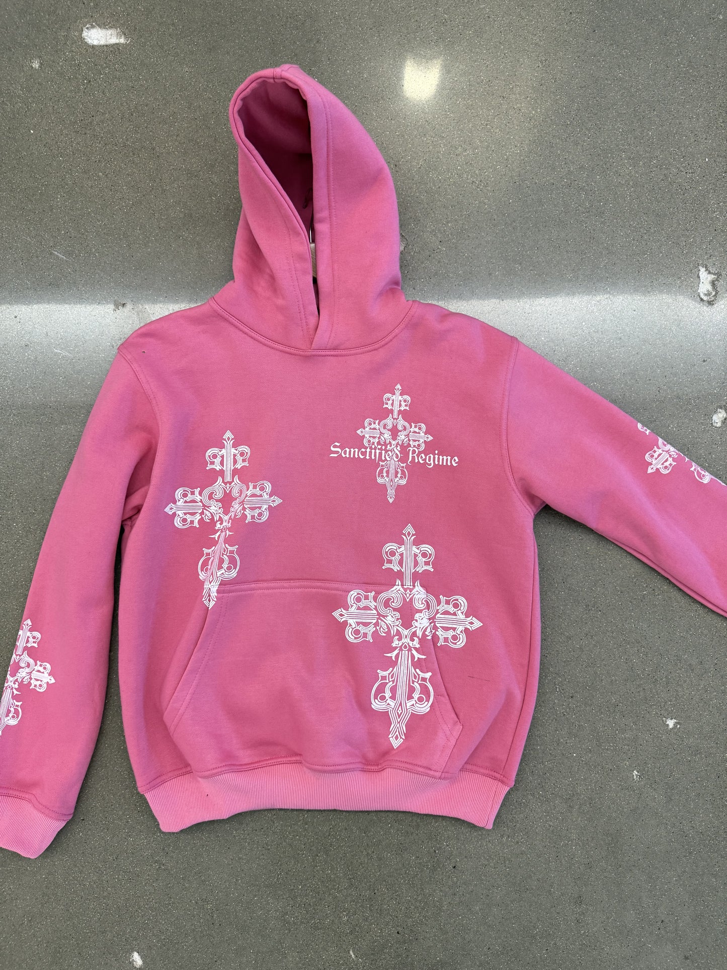 Pink AOP Sanctified Regime Hoodie