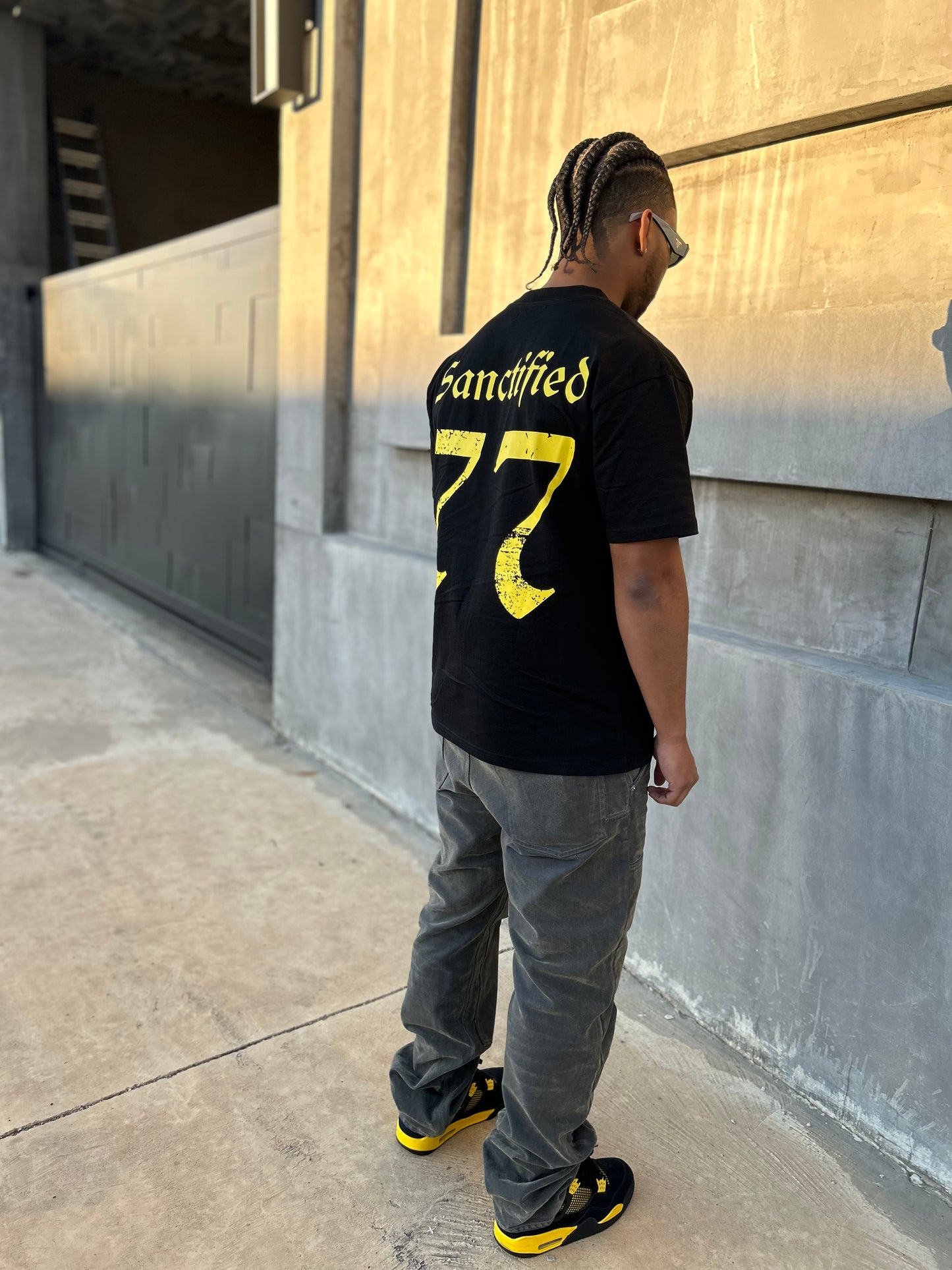 SANCTIFIED 77 YELLOW TEE