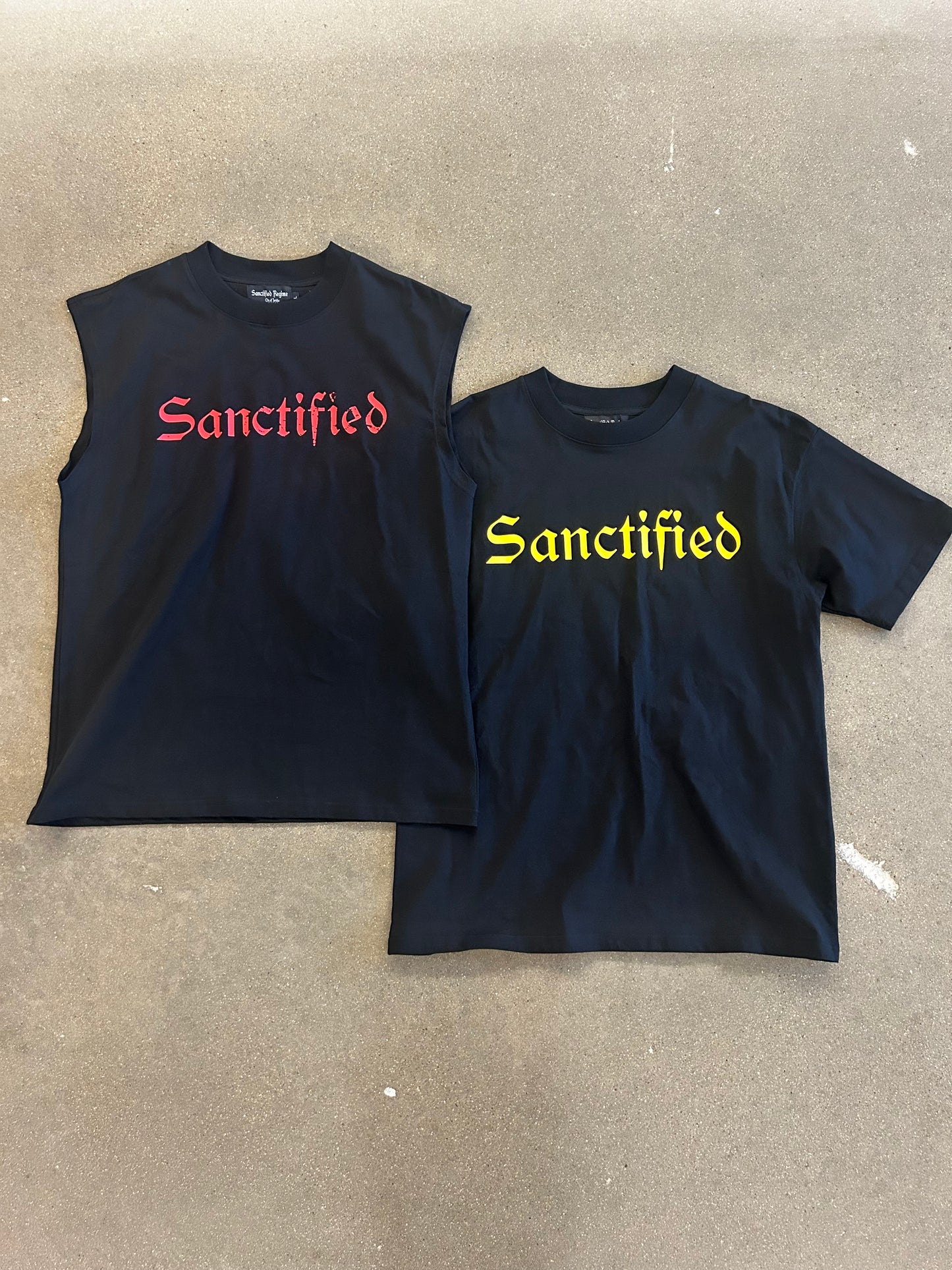 SANCTIFIED 77 YELLOW TEE